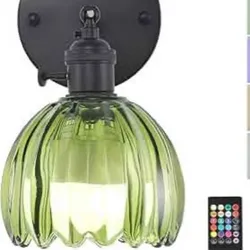 Lámpara de cristal de tulipán