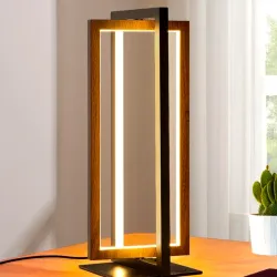 Lampara de mesa Wood led