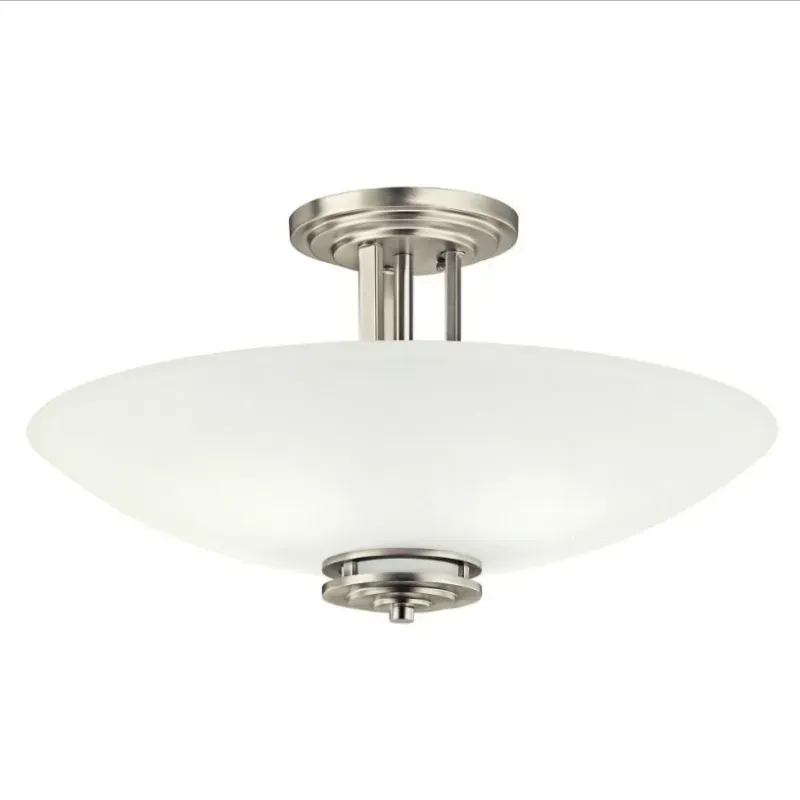 Lampara de techo con cupula de cristal de 60 cm