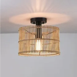 Lampara de techo rustica 