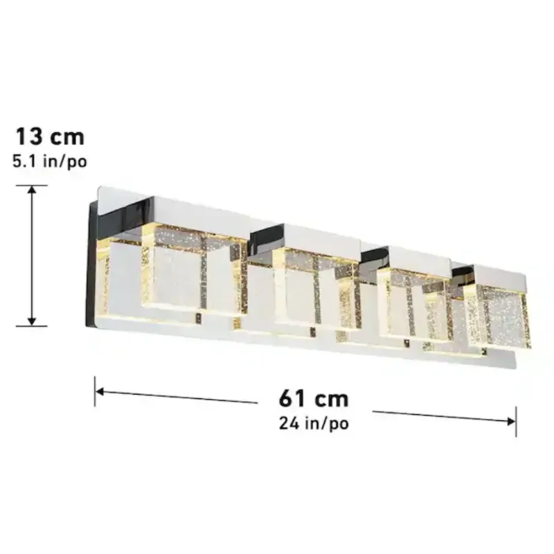 Lampara led de cristal 