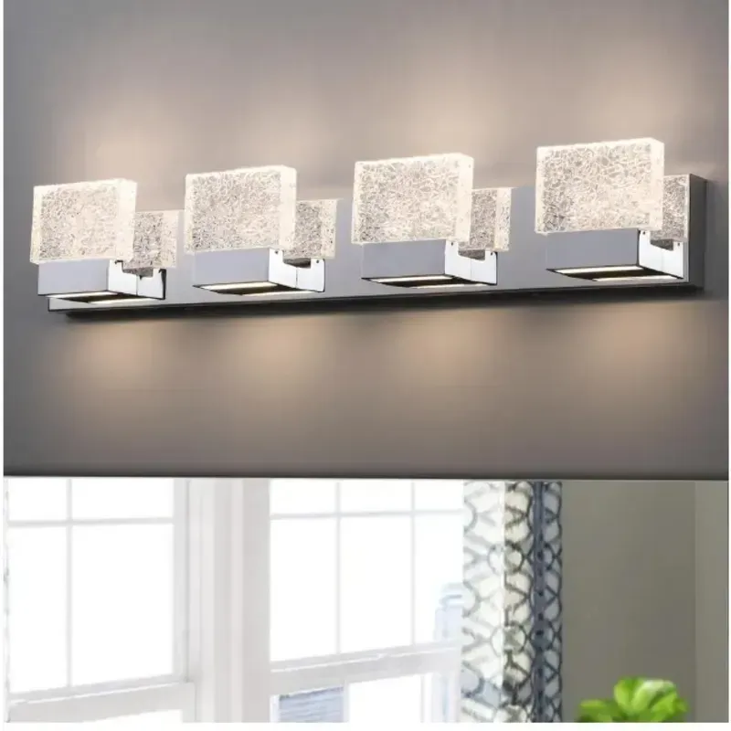 Lampara Led de cristal .
