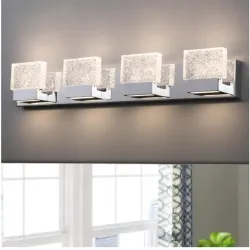 Lampara Led de cristal .