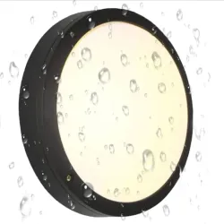 Lampara led negra waterproof