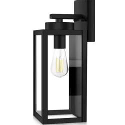 Lampara negra de exterior 