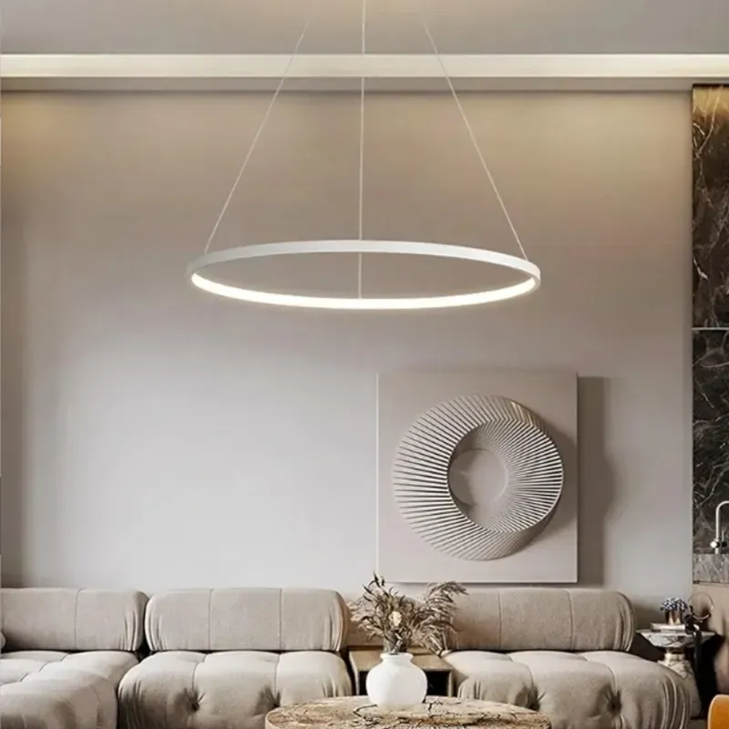 Lampara redonda colgante LED