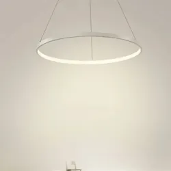 Lampara redonda colgante LED