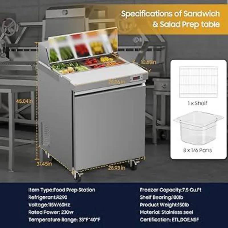 Nevera-Mesa de Preparacion