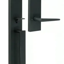 Picaporte negro para puerta grande