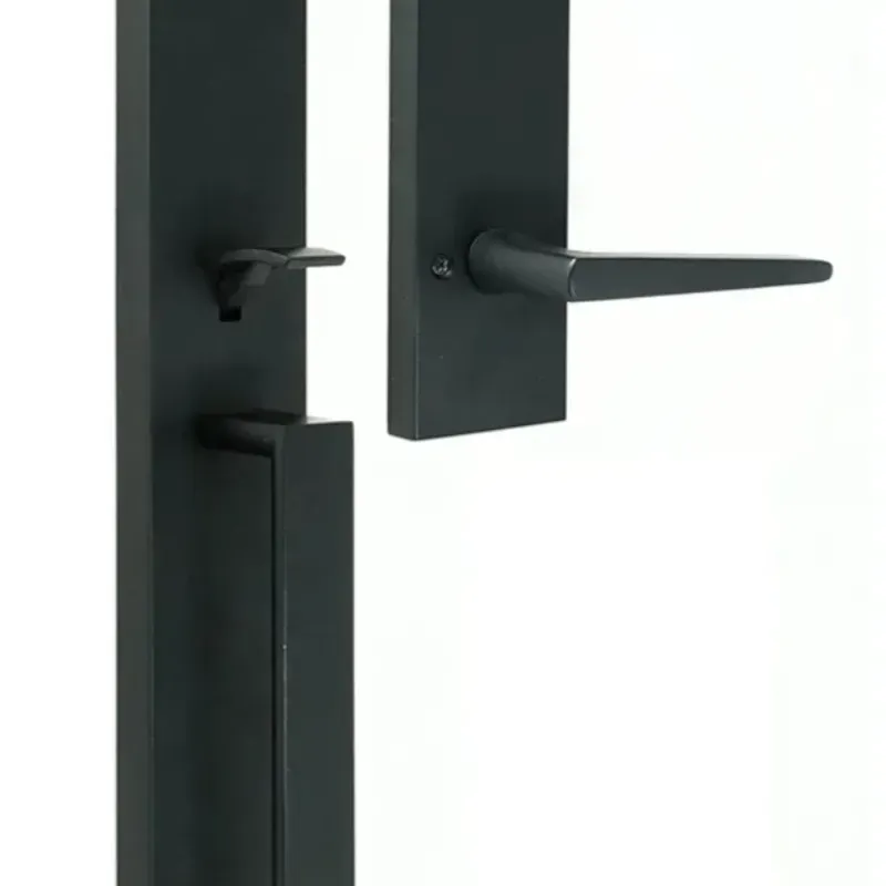 Picaporte negro para puerta grande