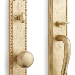 Picaporte vintage colonial dorado
