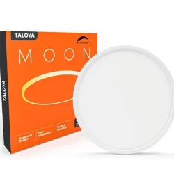  TALOYA Luz de techo de 12 pulgadas (concha blanca de leche), lámpara LED de montaje superficial de 20W para la cocina del dormitorio,5 Temperaturas de color en una ronda de espesor de 0,94 pulgadas.