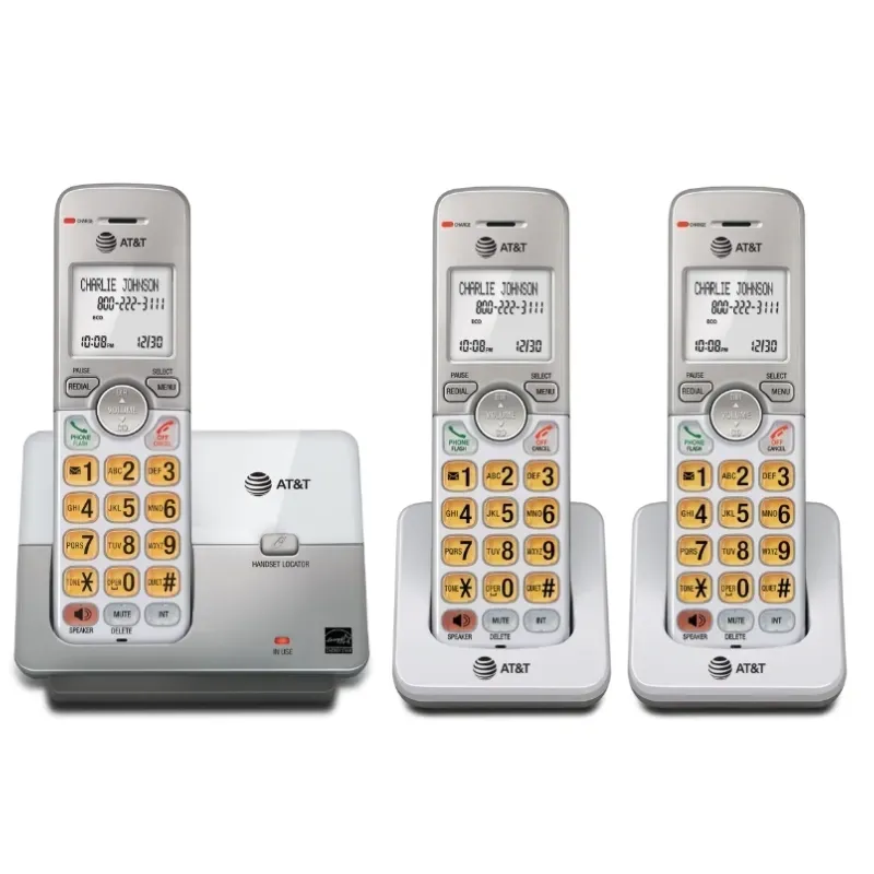 Teléfono inalámbrico AT&T de tres bases