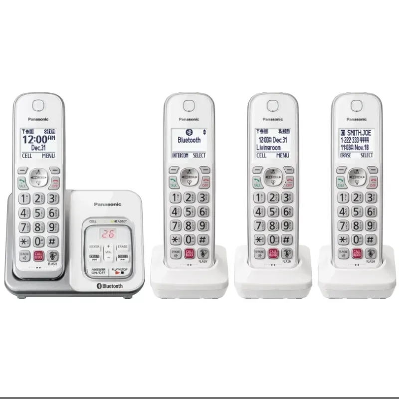 Telefono inalámbrico Panasonic de 4 bases