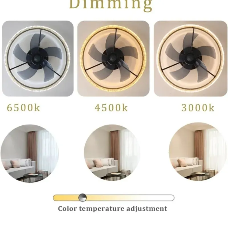 Ventilador de techo dorado