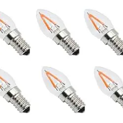 Bombillo E12 5000k blanco Vintage