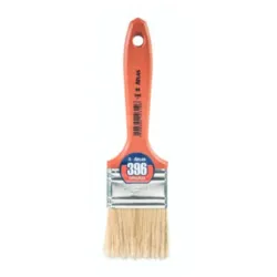 Brocha Economica Cerdas Naturales Blancas Espesor Simple 1" Atlas