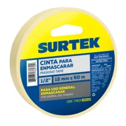 Cinta Masking Tape Para Enmascarar 13 mm X 50m Surtek