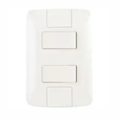 Interruptor Blanco Doble Sencillo 10A 250V Aria Tramontina