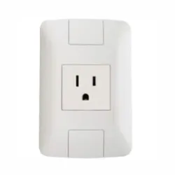 Tomacorriente Blanco de 2 Polos y Conector de 15-16A 250V Aria Tramontina