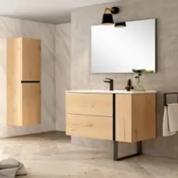 Conjunto lavabo onix roble 100 cm  3170000035