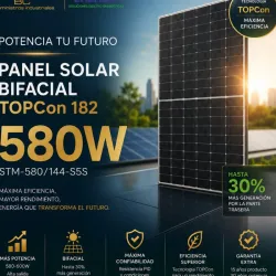 Panel solar bifacial 580 W