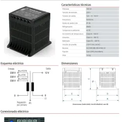 Transformador monosfastico para luminaria 100 VA 12 V   4291100022