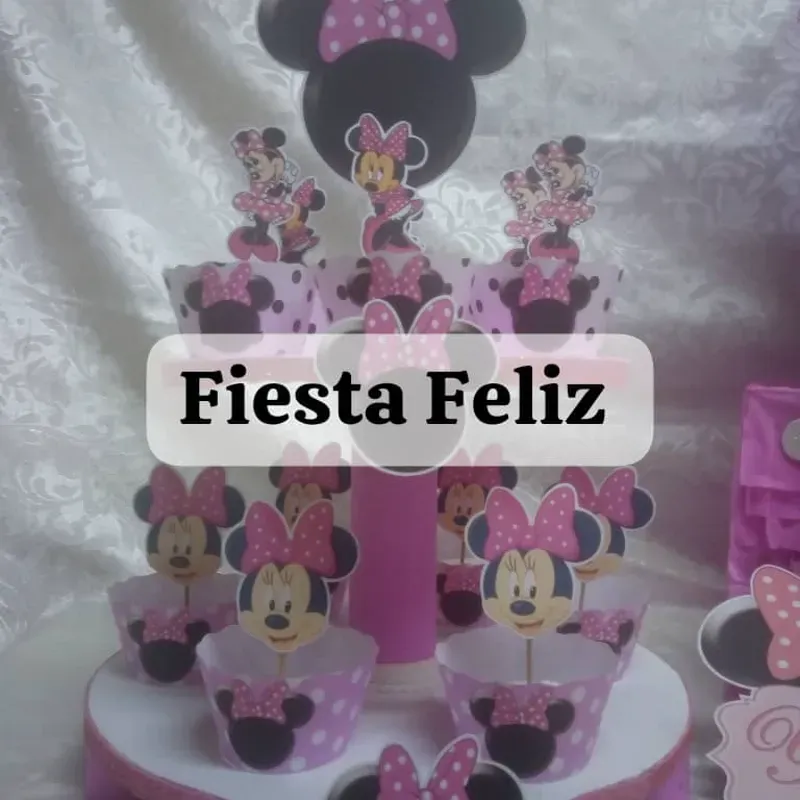 Base para cupcakes de Minnie 