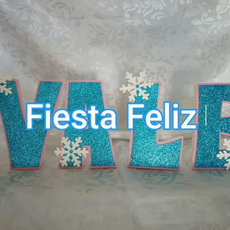 Letras en 3D Frozen 