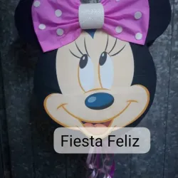 Piñata cara Minnie Mouse 