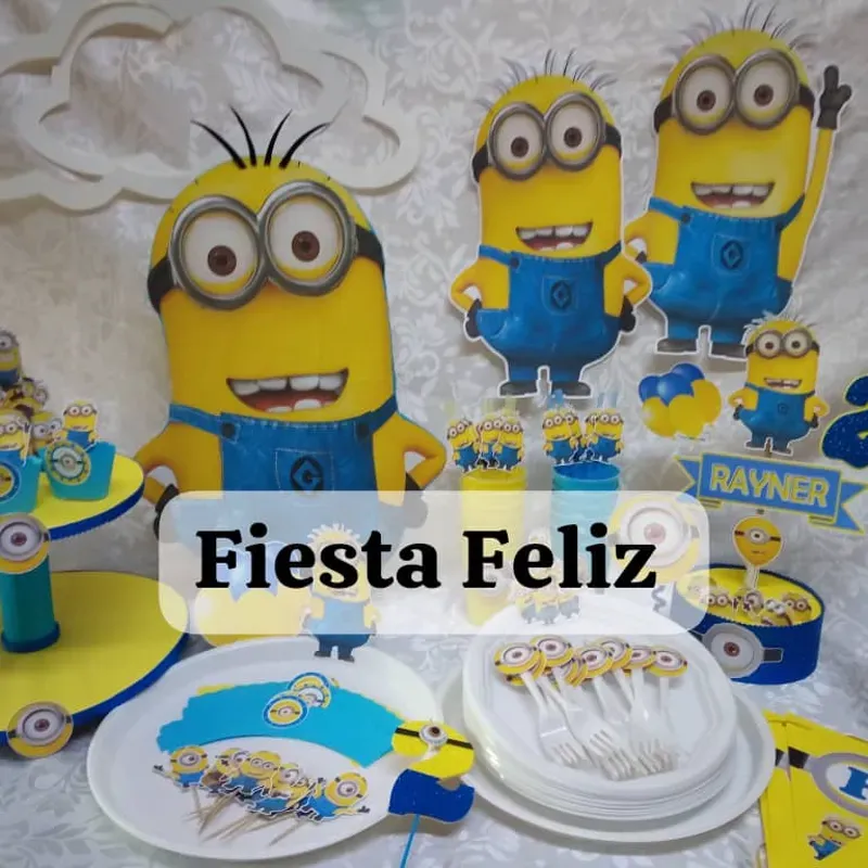 Platos decorados con Minion 