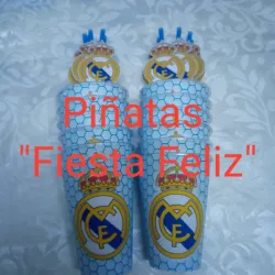 Vasos con absorbentes Real Madrid