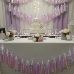 Guirnaldas iridiscente rosa