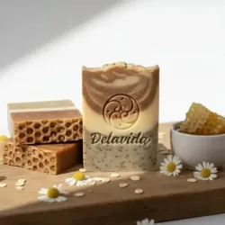 Jabón de avena, manzanilla y miel
