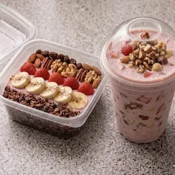 Combo de batido protéico y lonche fit🥤🍱🏋🏻‍♀️💪🏻