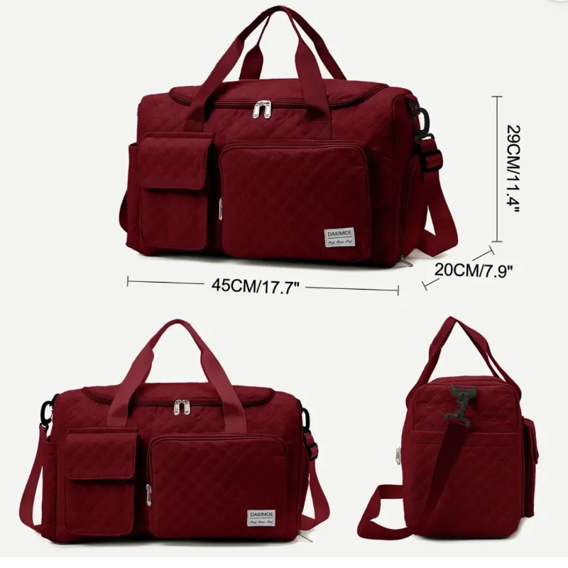 BOLSO FITNESS (rojo vino)