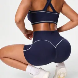 Conjunto azul corto mujer