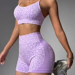 Set leopardo corto