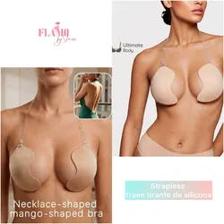 Ajustador strapless con tirante de silicona