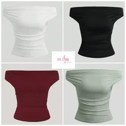 Blusas asimetricas hombro a hombro