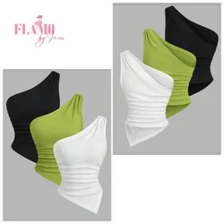 Blusas de un hombro asimetricas