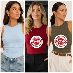 Bodys basicos fruncidos sin costura