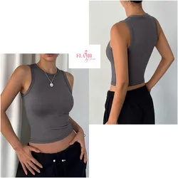 Camiseta basica color gris