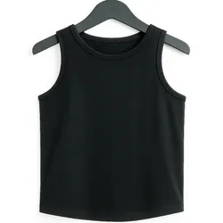 Camiseta basica elastizada color negro