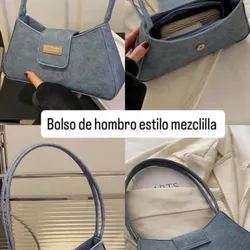 Cartera Azul estilo mezclilla