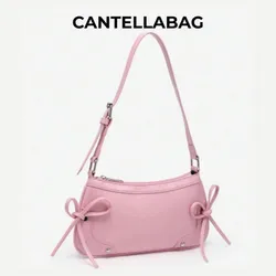 Cartera Color Rosa lazos pequeños