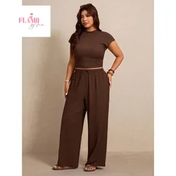 Conjunto color marron de pantaloneta talla L
