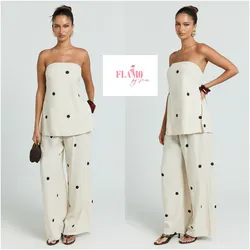 Conjunto de pantalon patron Polka Dots
