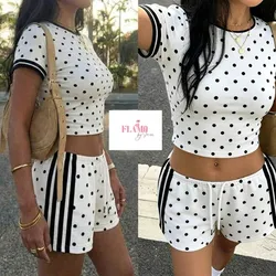 Conjunto de short y pulover Polka Dots