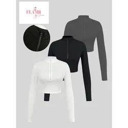 Enguatadas elastizadas cuello alto con ziper ajustable